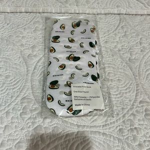 Origins avocado‎ print socks, new